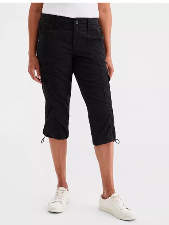 Style & Co. Pants - Style & Co Women's Mid-Rise Comfort Waist Capri Black Pants NWT Plus Size 16W